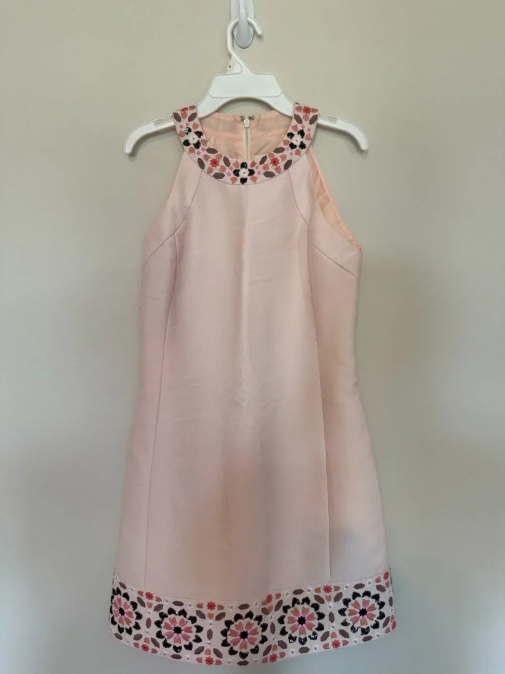 Kate Spade Mosaic Embroidered Dress Pink